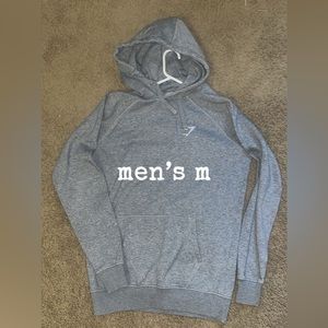 Men’s grey gymshark hoodie